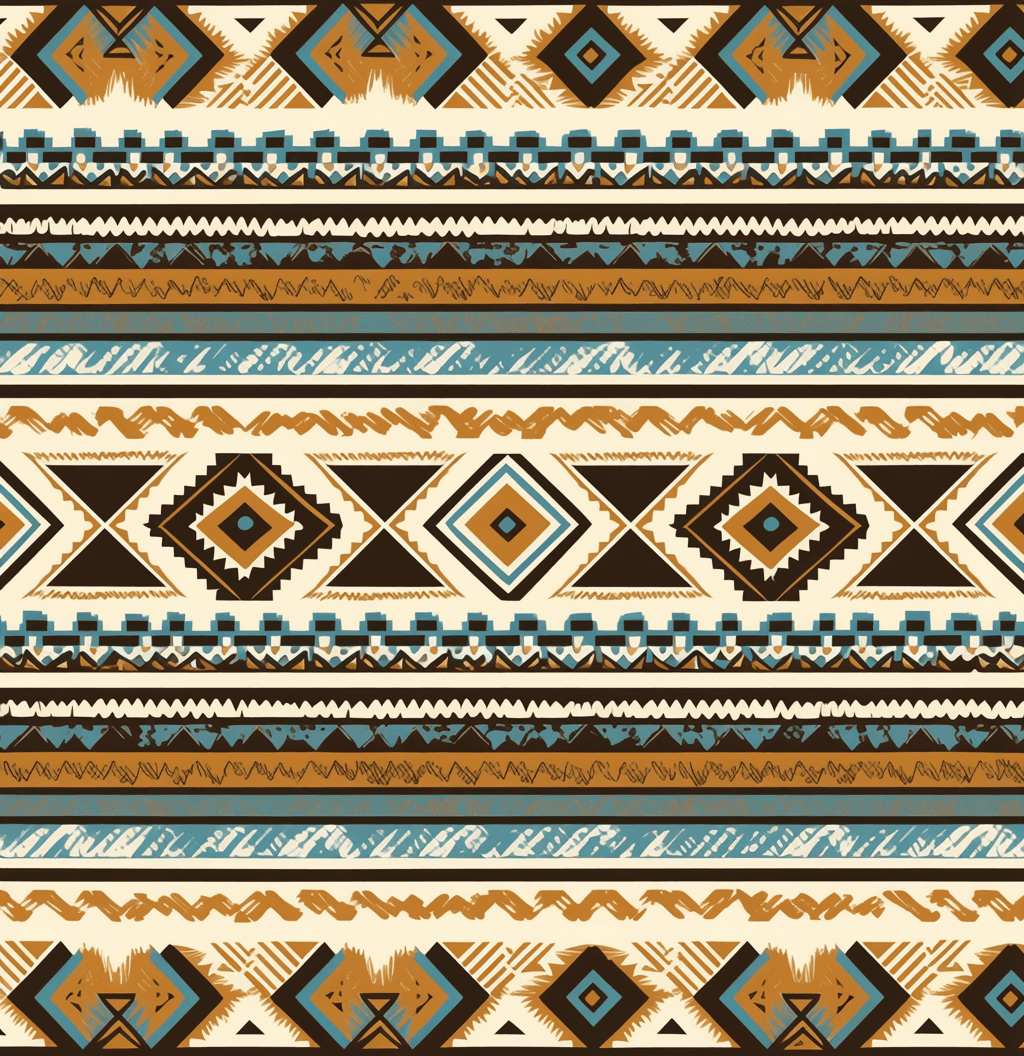 Boho Parade original repeating artwork