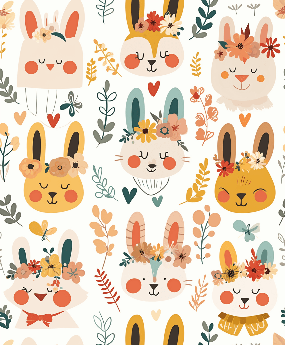 Animals Flip original repeating artwork