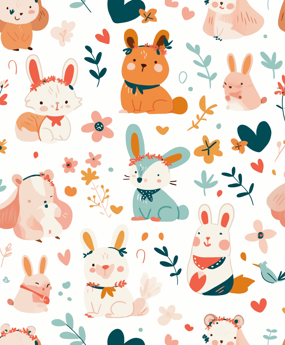 Animals 145 original repeating artwork