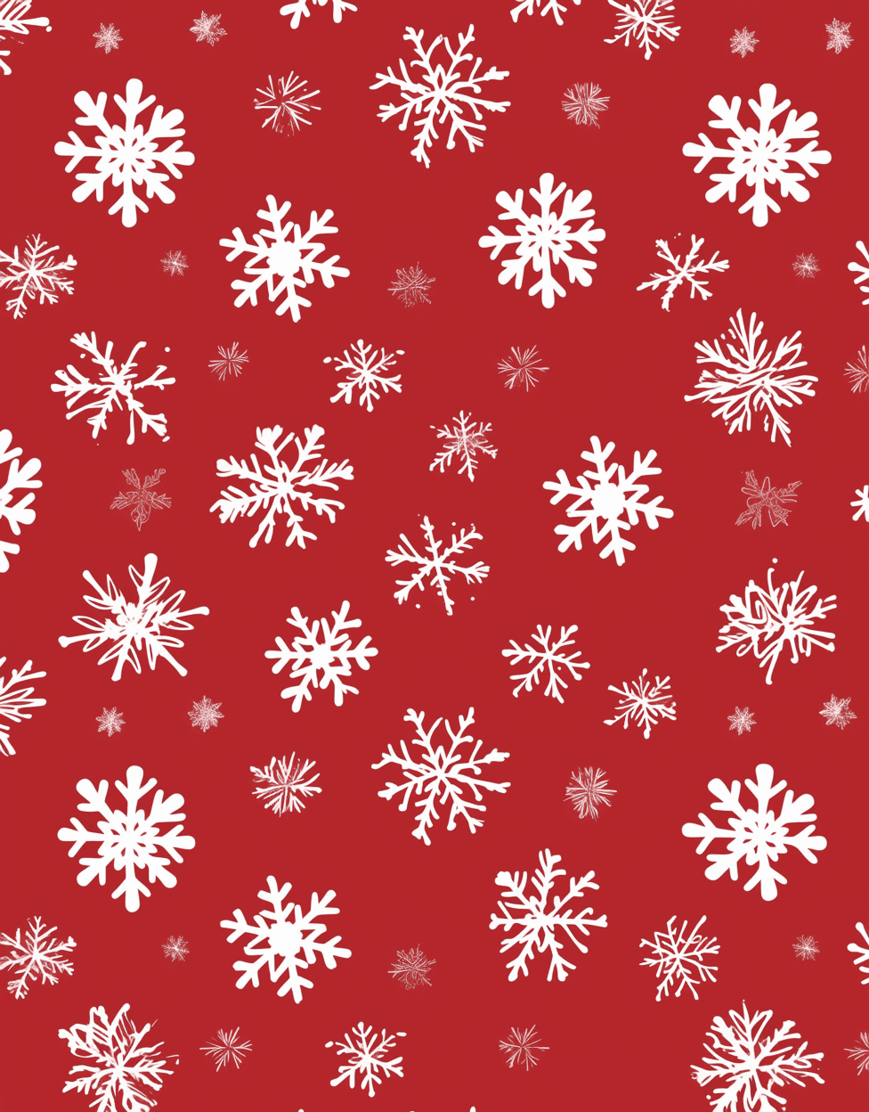 Snowflake original repeating artwork