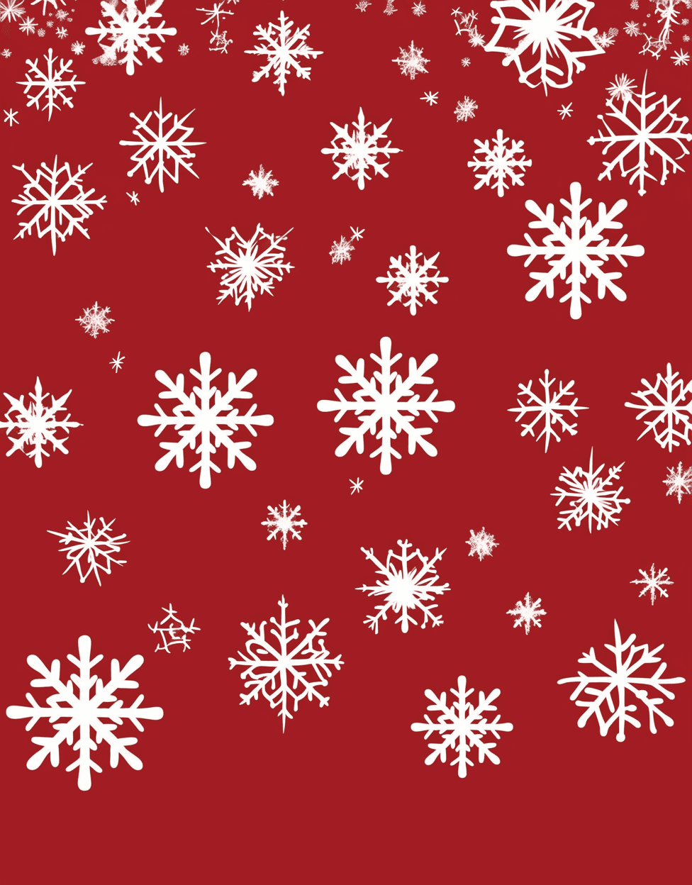 Snowflake Pals original repeating artwork