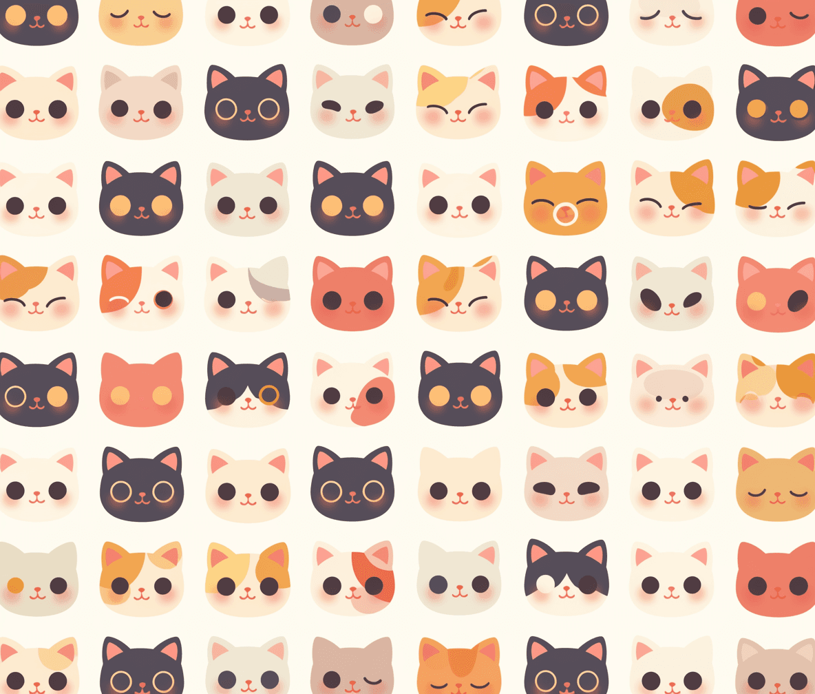 Cat 234 original repeating artwork