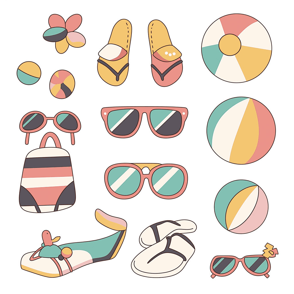 Seaside Beats original repeating artwork