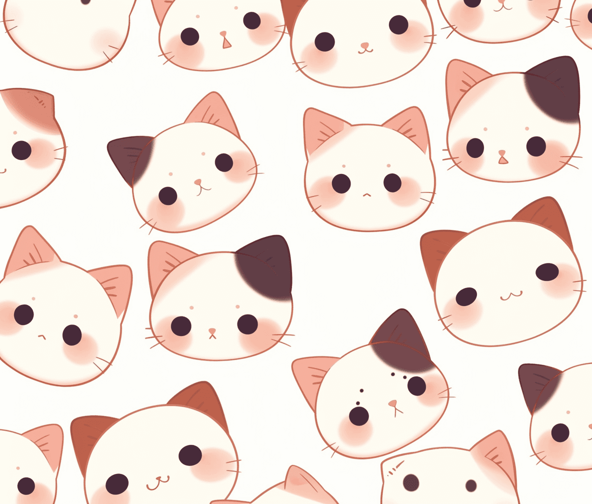 Cat 312 original repeating artwork
