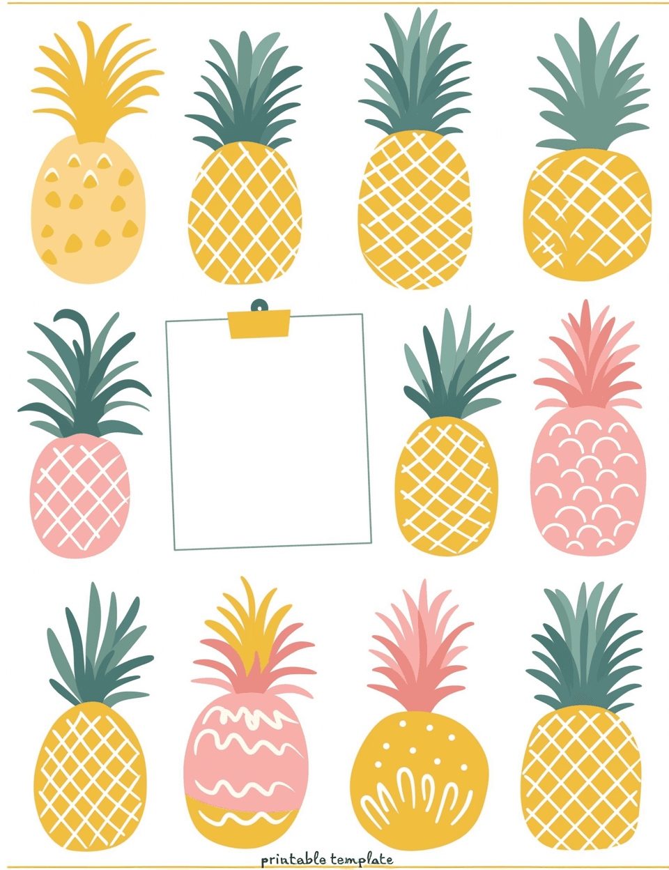 Pineapple Pop original repeating artwork