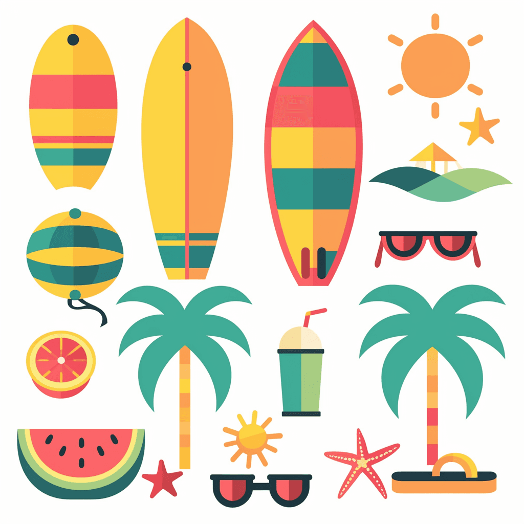 Seaside Festival original repeating artwork