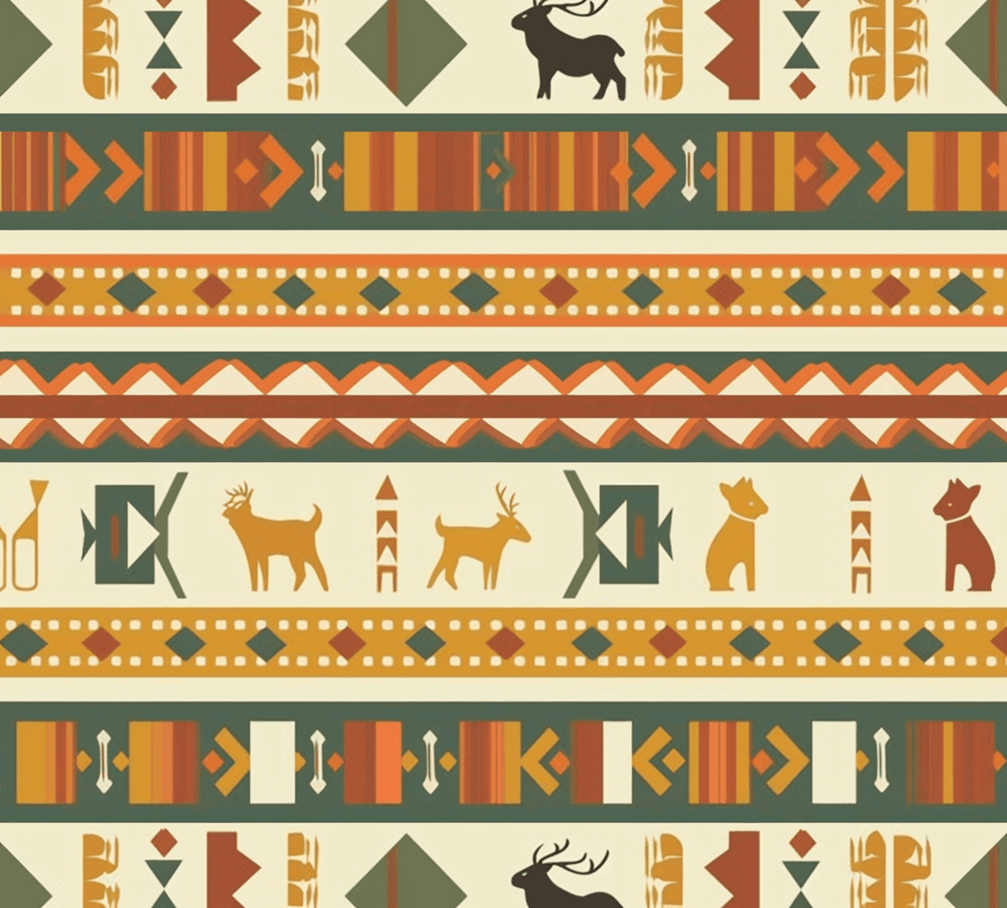 Boho Echo original repeating artwork