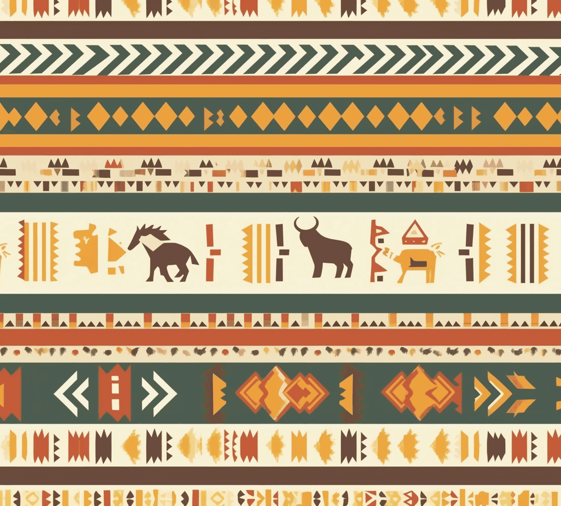 Boho Gang original repeating artwork