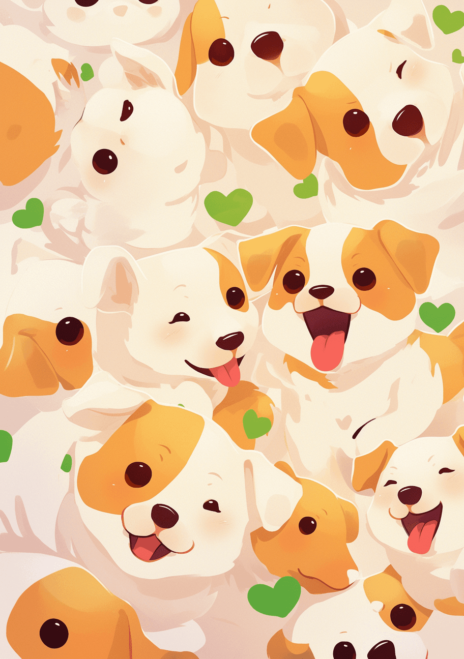 Dog 213 original repeating artwork