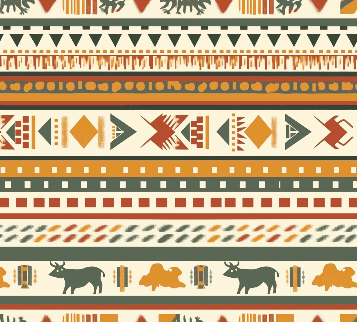 Boho Autumn original repeating artwork