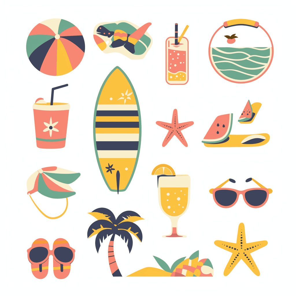 Seaside Session original repeating artwork