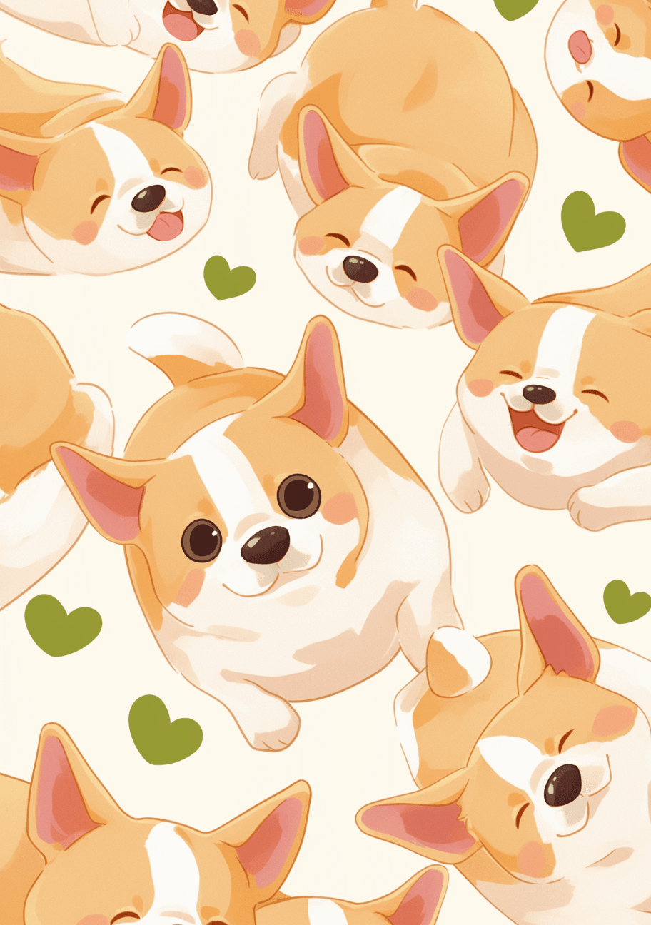Dog 164 original repeating artwork
