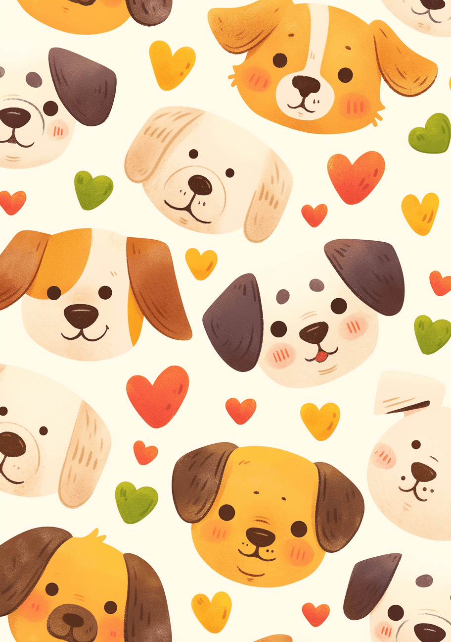 Dog 218 original repeating artwork