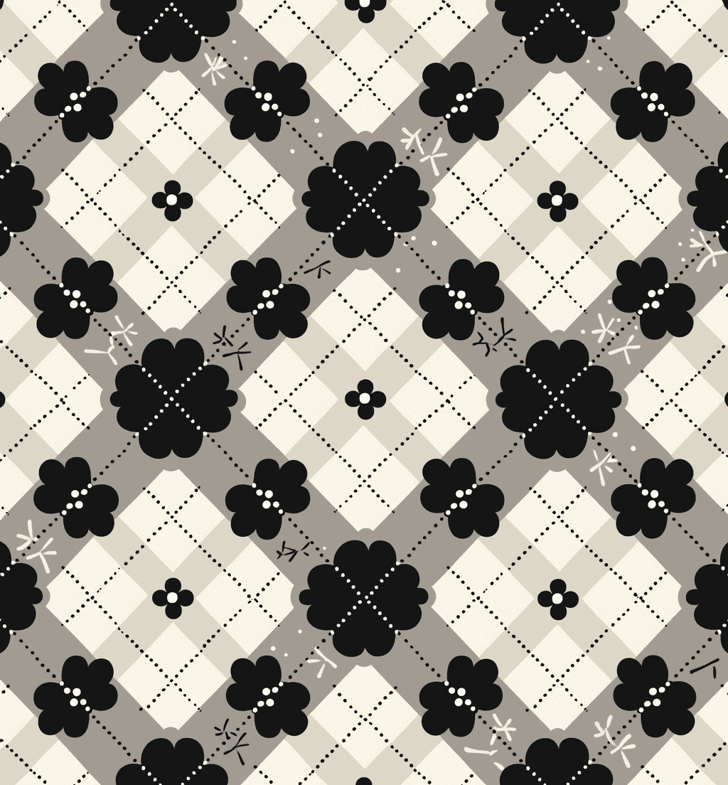 Check Picnic original repeating artwork