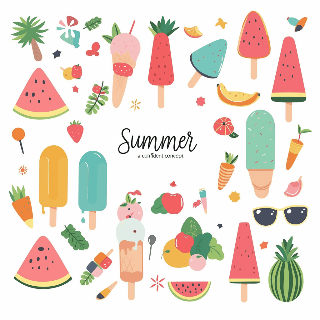 Popsicle Team original repeating artwork