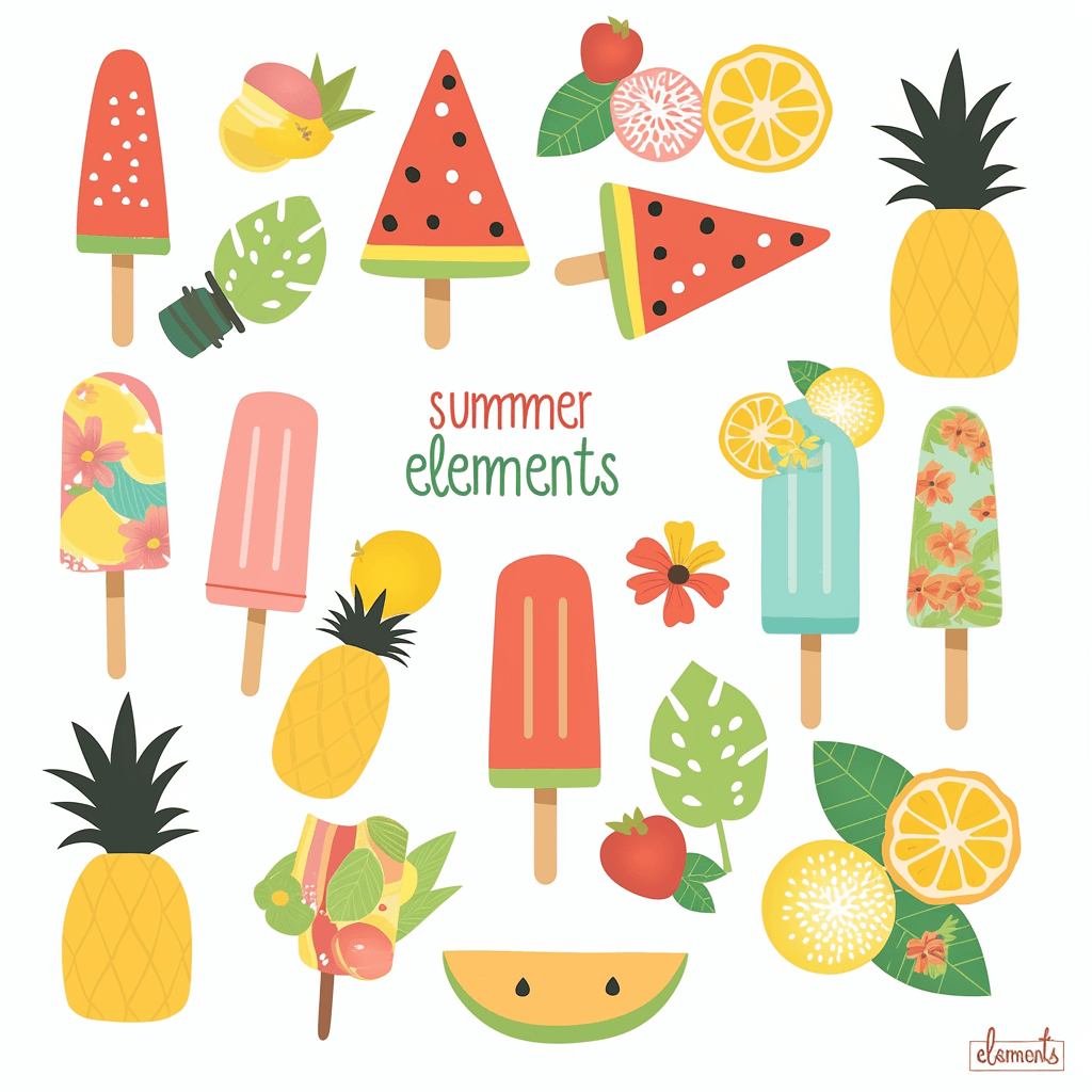 Popsicle Tribe original repeating artwork