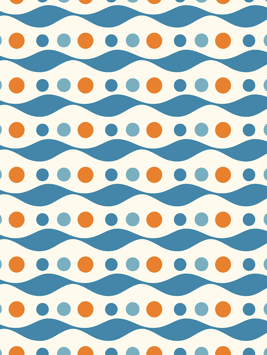 Wave original repeating artwork