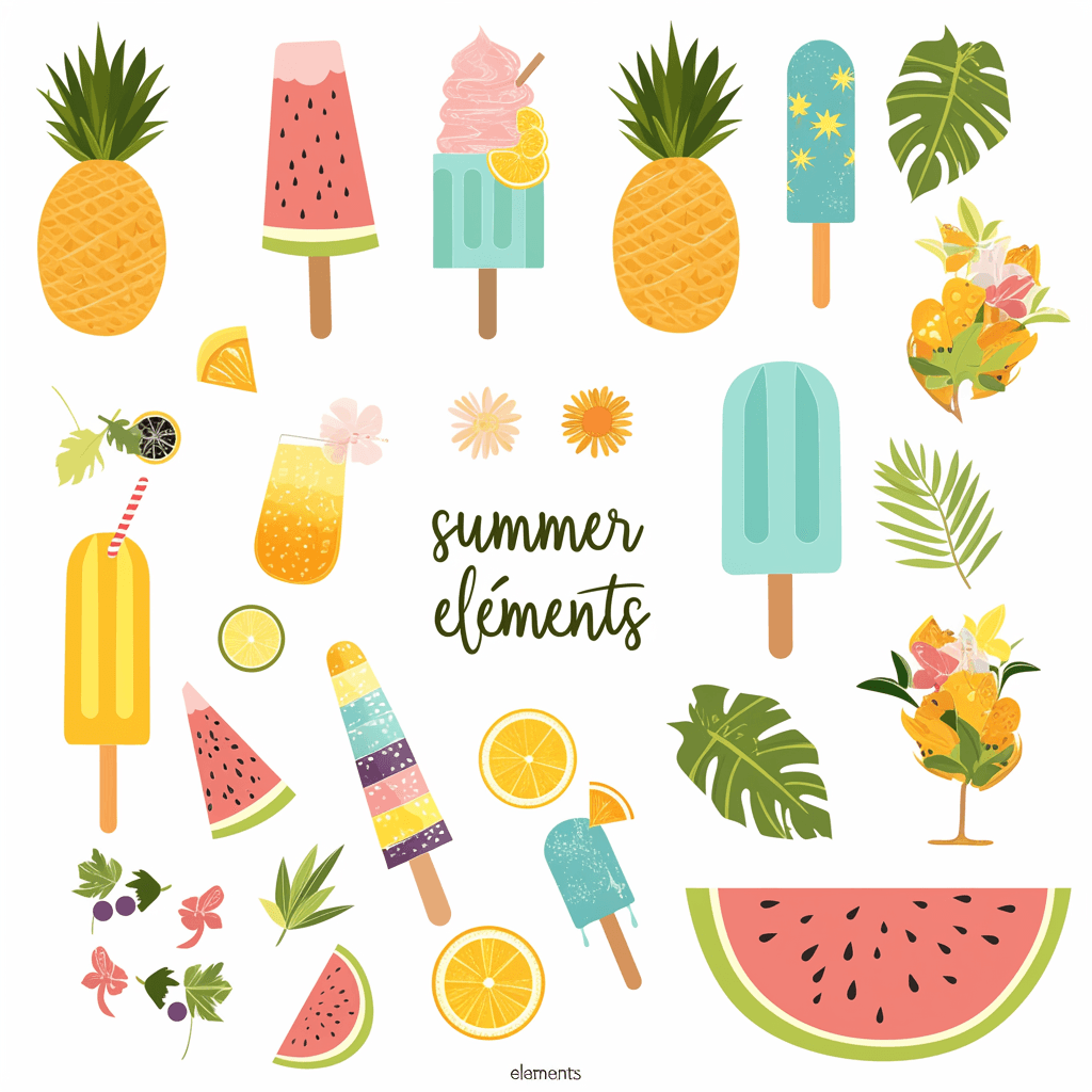 Popsicle Gang original repeating artwork