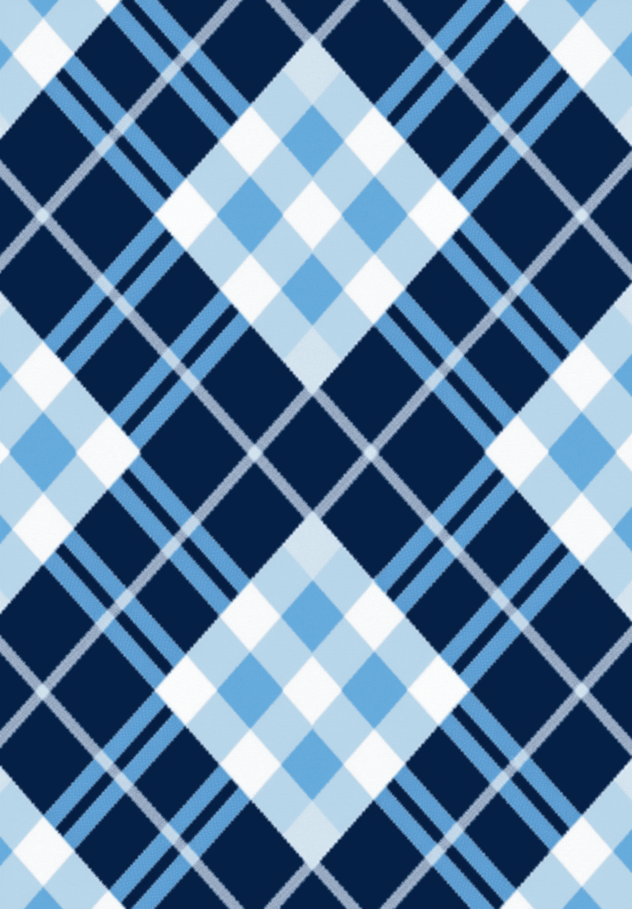Blue Check Club original repeating artwork