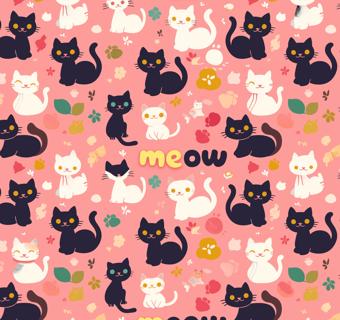 Cat 335 original repeating artwork