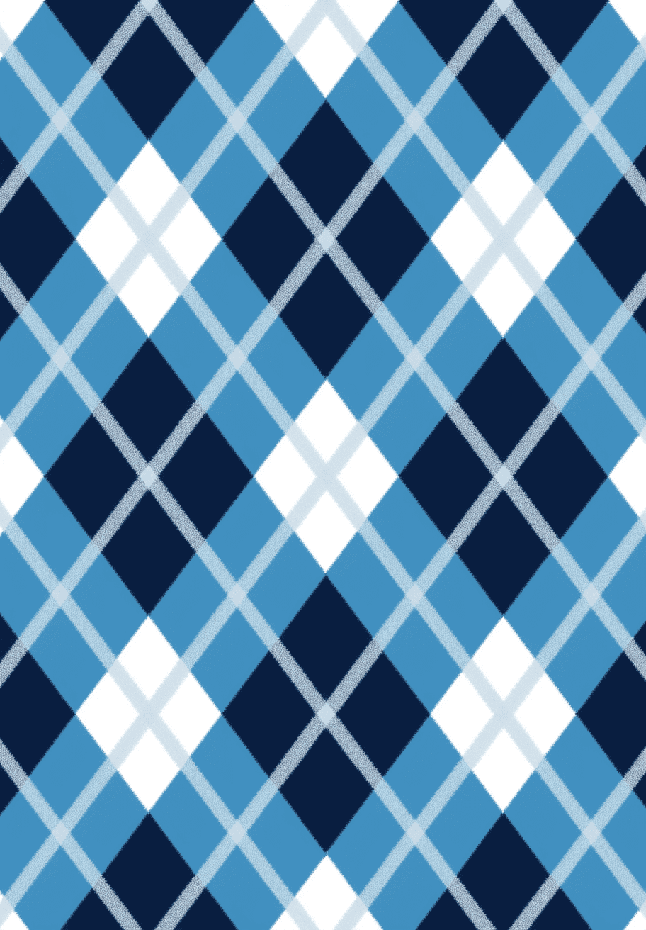 Blue Check Pals original repeating artwork
