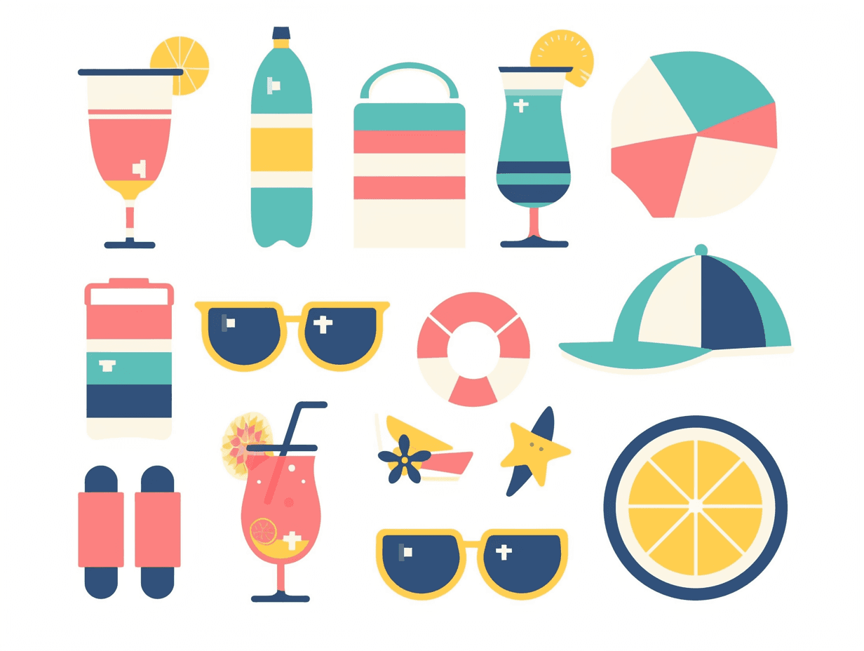 Seaside Squad original repeating artwork