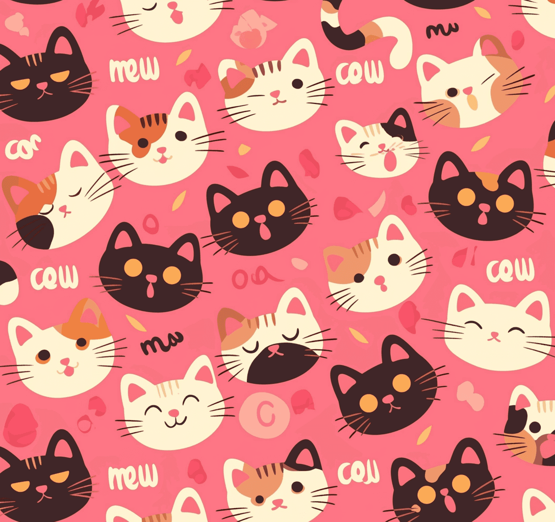 Cat 320 original repeating artwork
