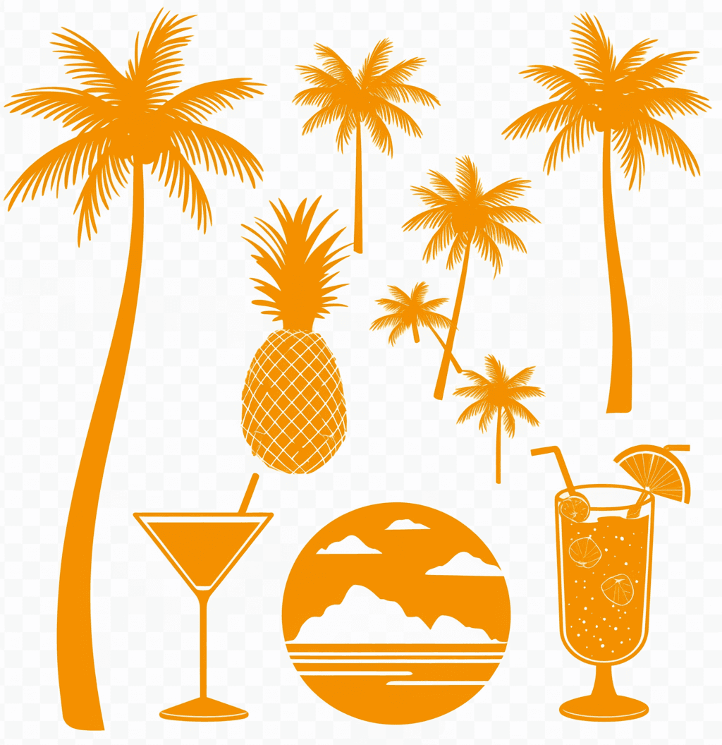 Palm Tree Team original repeating artwork