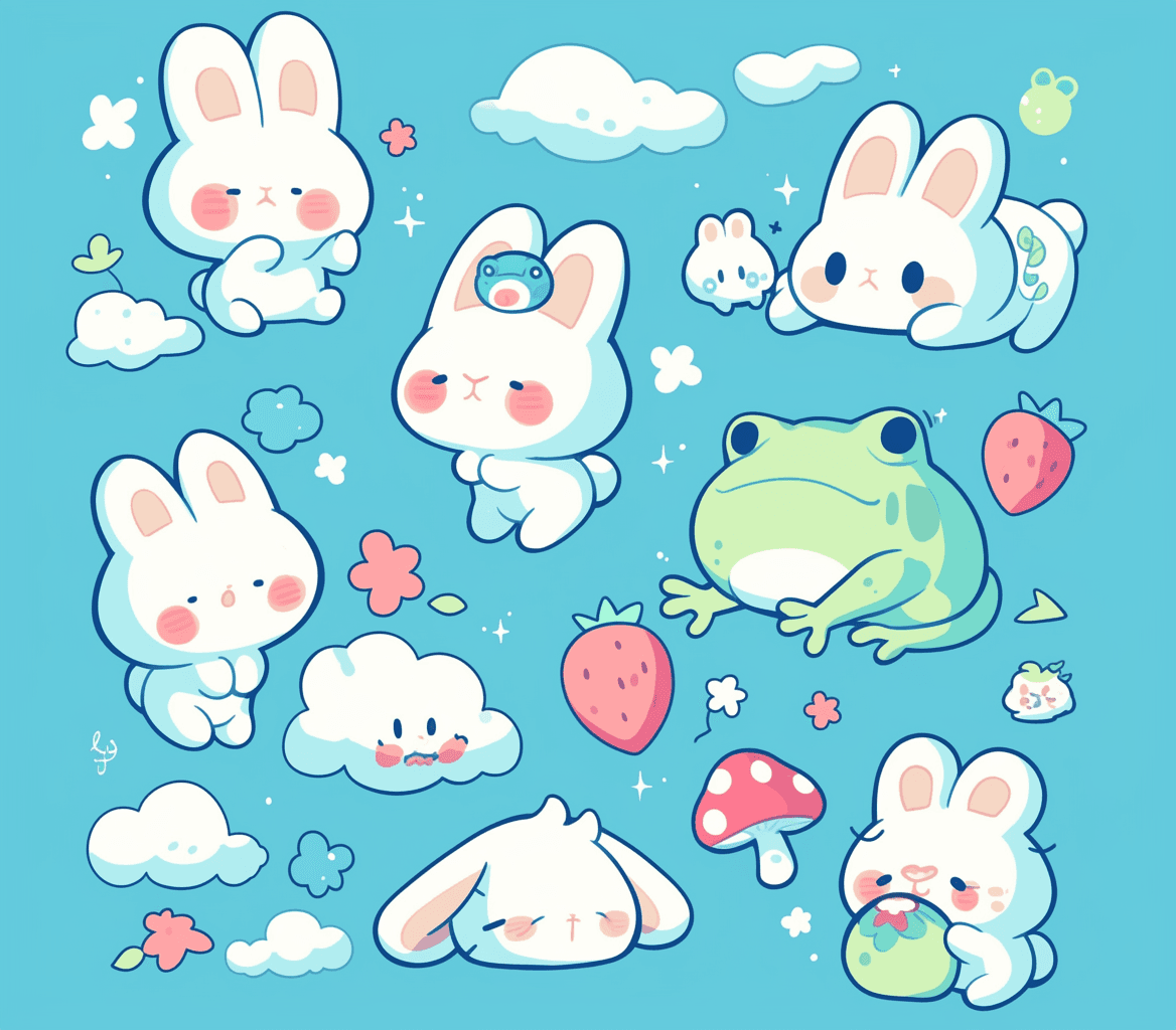 Bunny Silver original repeating artwork