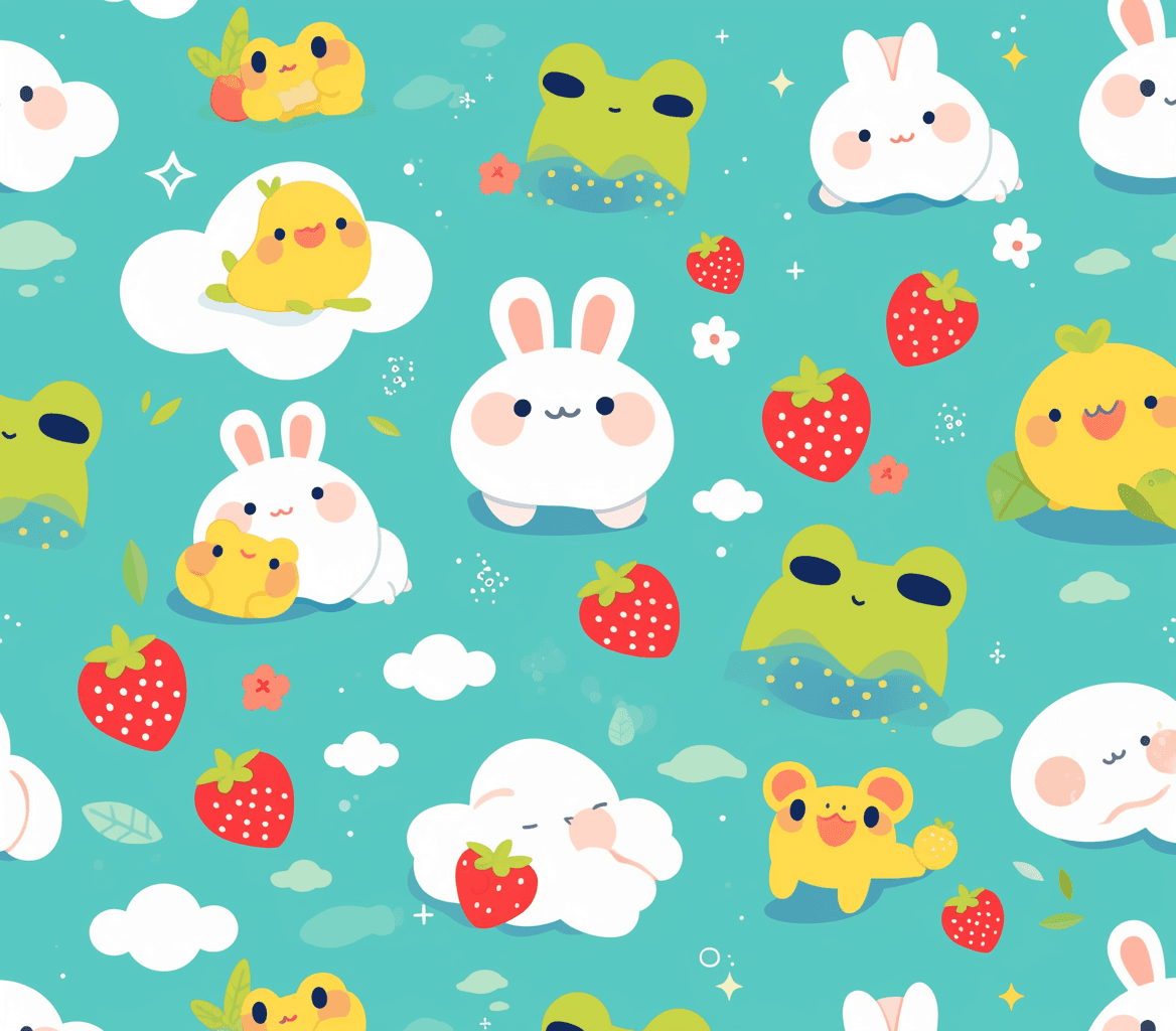 Bunny Shade original repeating artwork