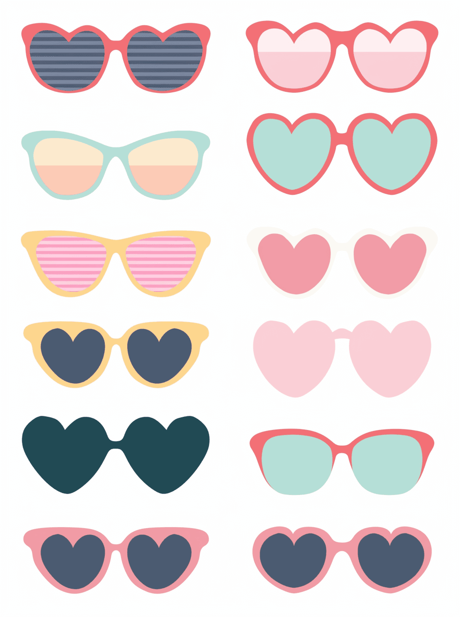 Glasses Rush original repeating artwork