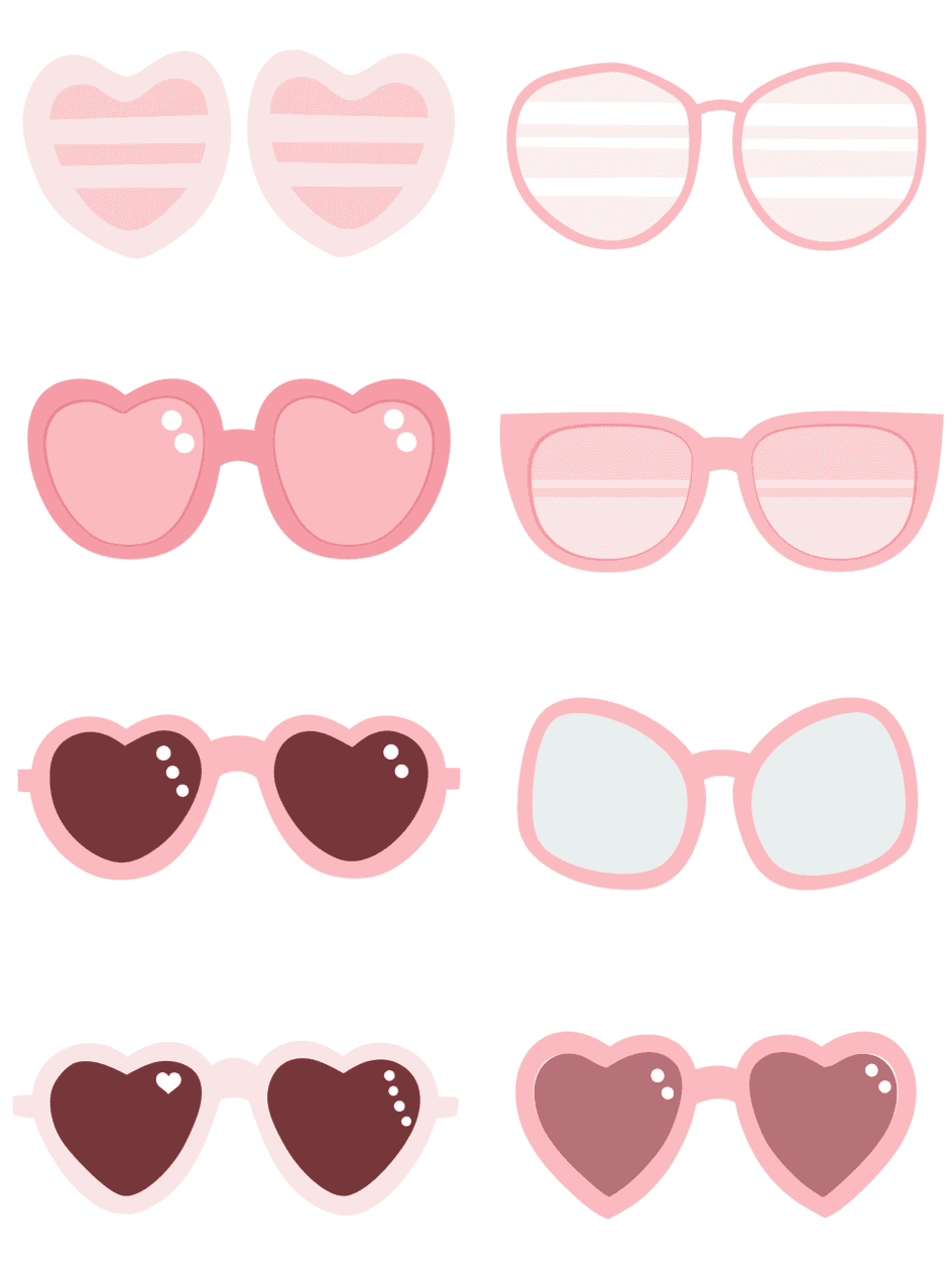 Glasses Flip original repeating artwork