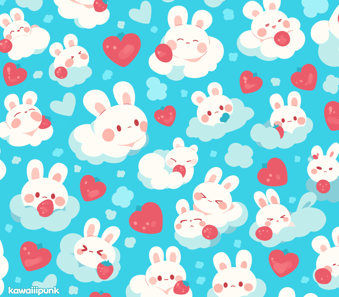 Bunny Fizz original repeating artwork