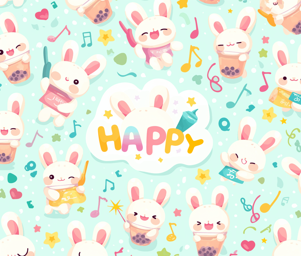 Bunny Mark original repeating artwork