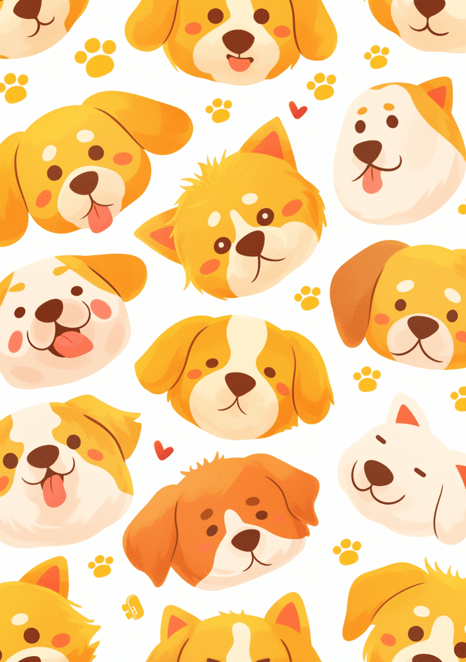 Dog 162 original repeating artwork