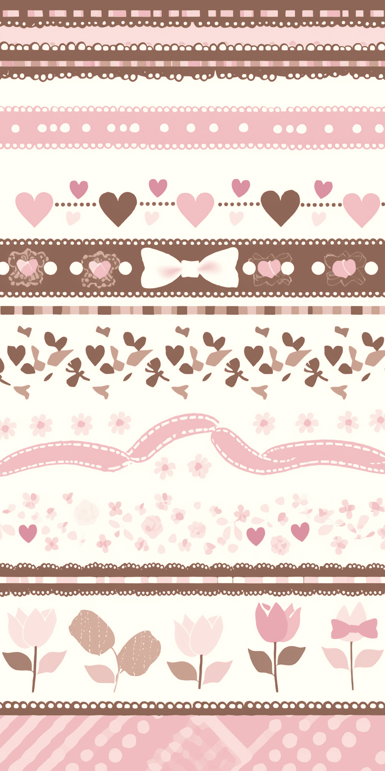 Pink Brown original repeating artwork