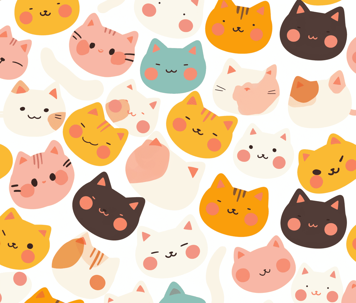 Cat 383 original repeating artwork