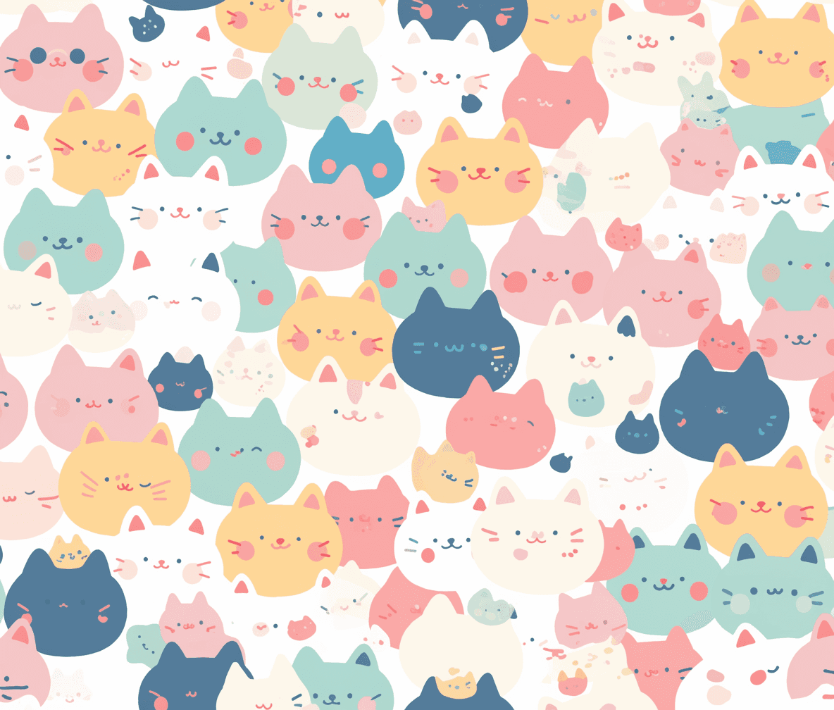 Cat 213 original repeating artwork
