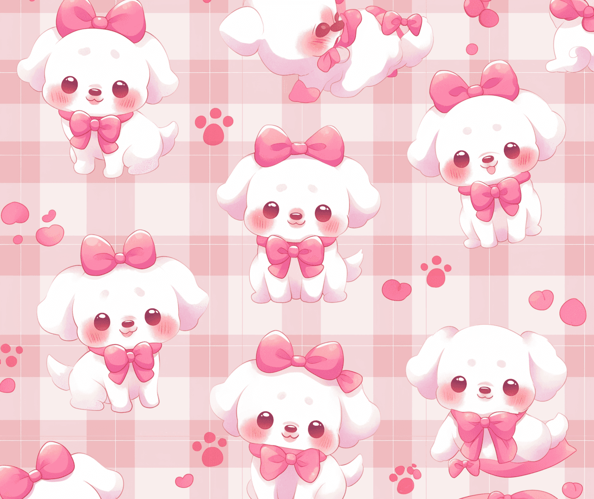 Dog Pastel original repeating artwork