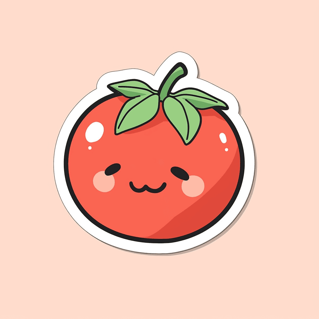 Tomato Party original repeating artwork