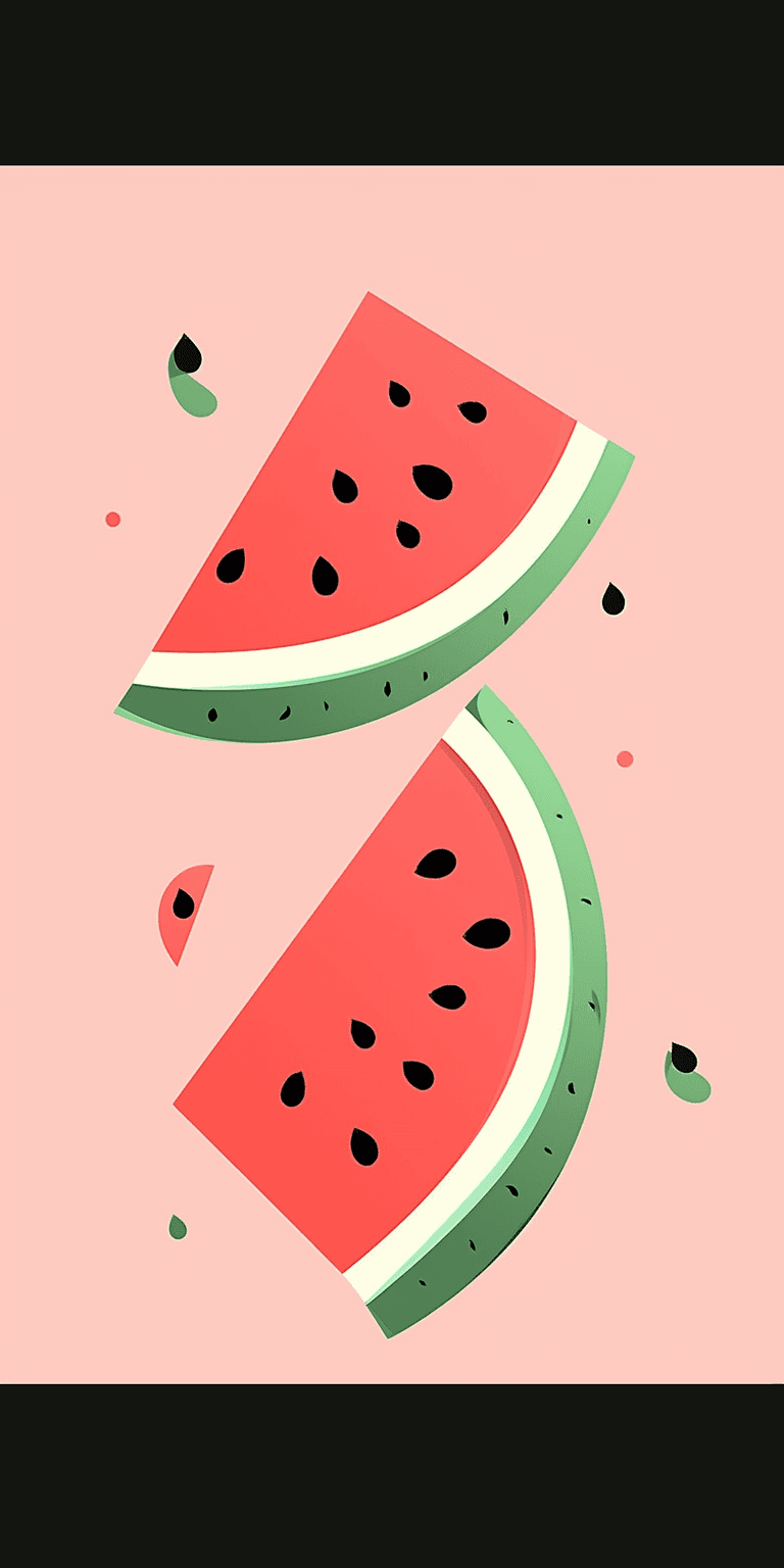 Watermelon Fair original repeating artwork