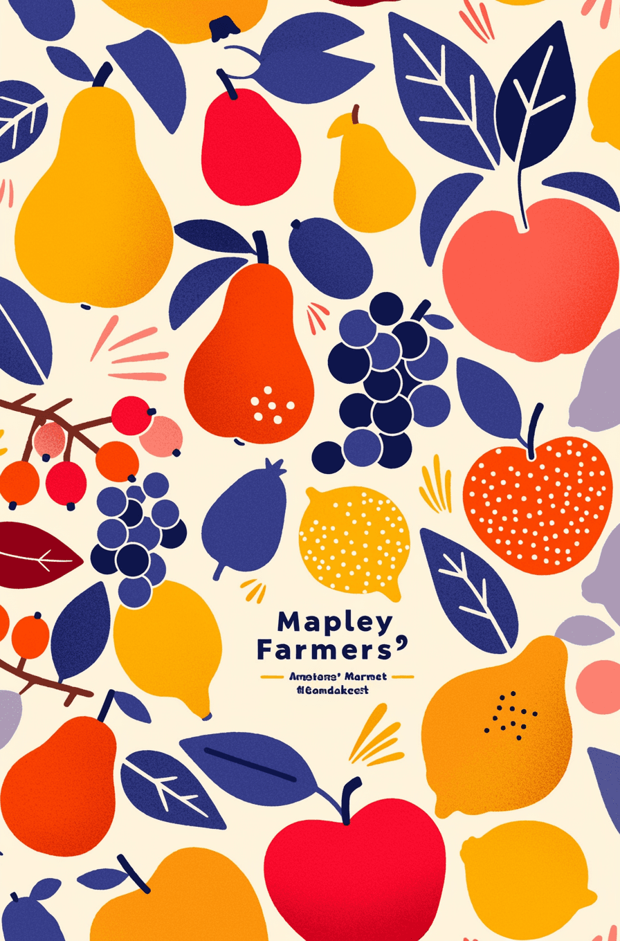 Fruit Shine On original repeating artwork