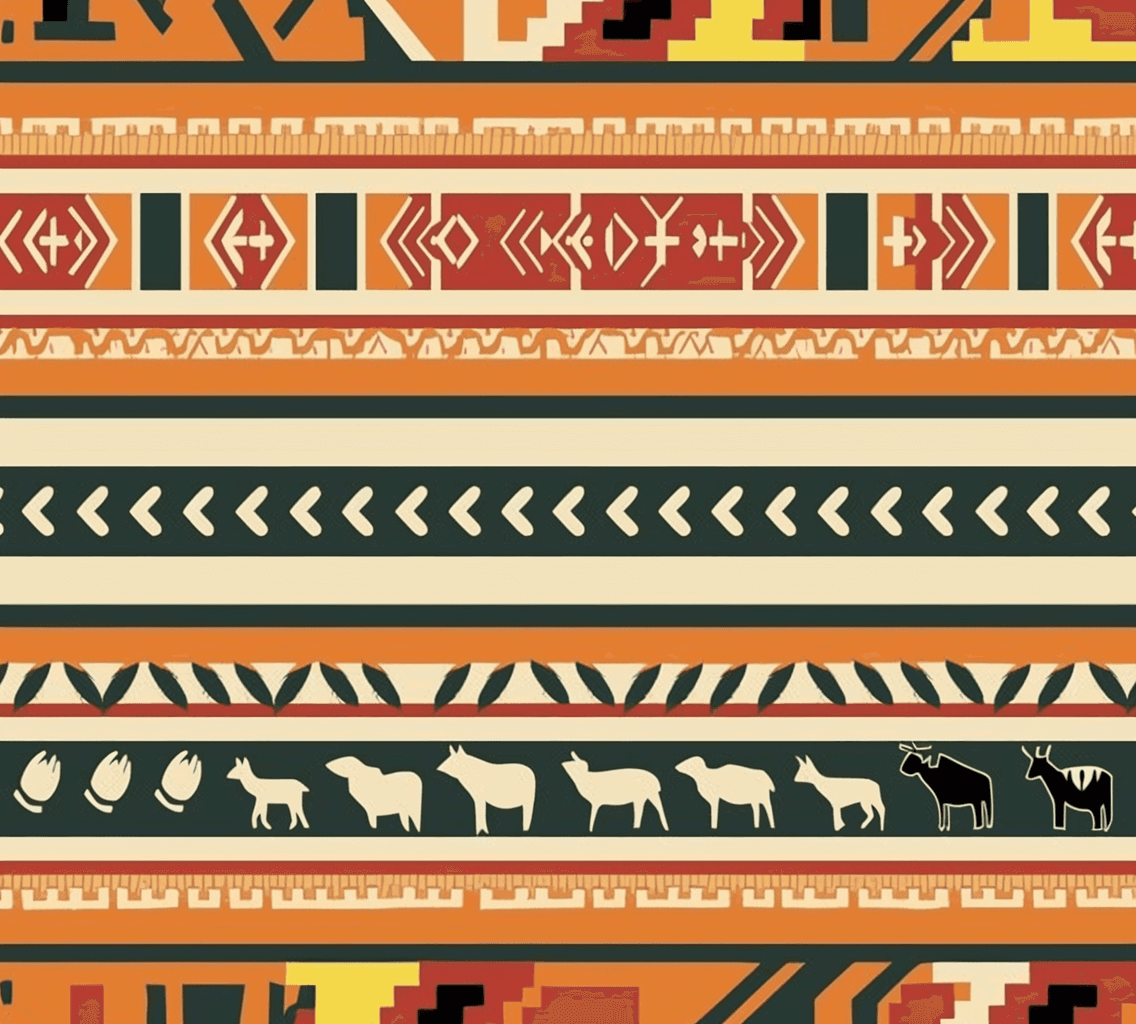 Boho Tone original repeating artwork