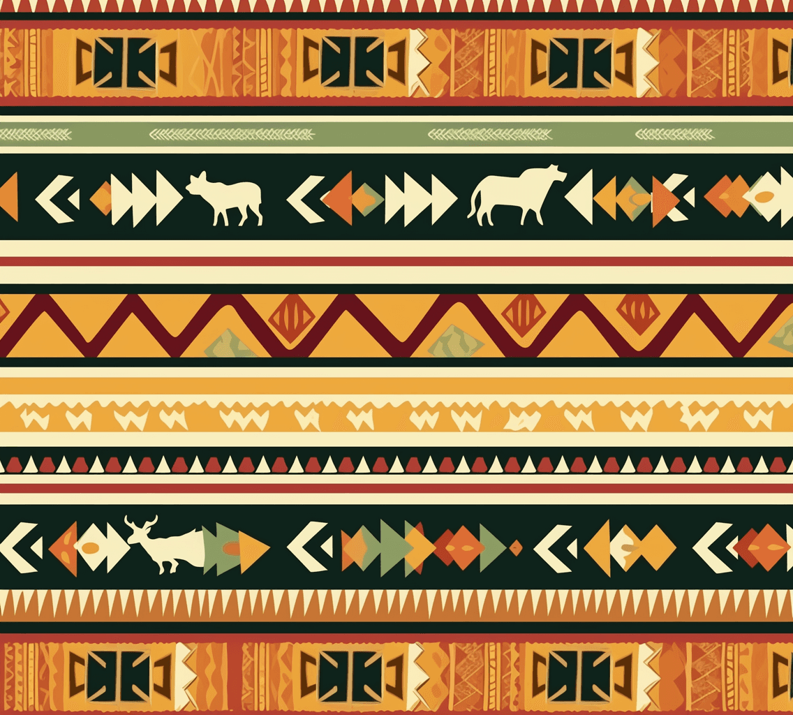 Boho Buzz original repeating artwork