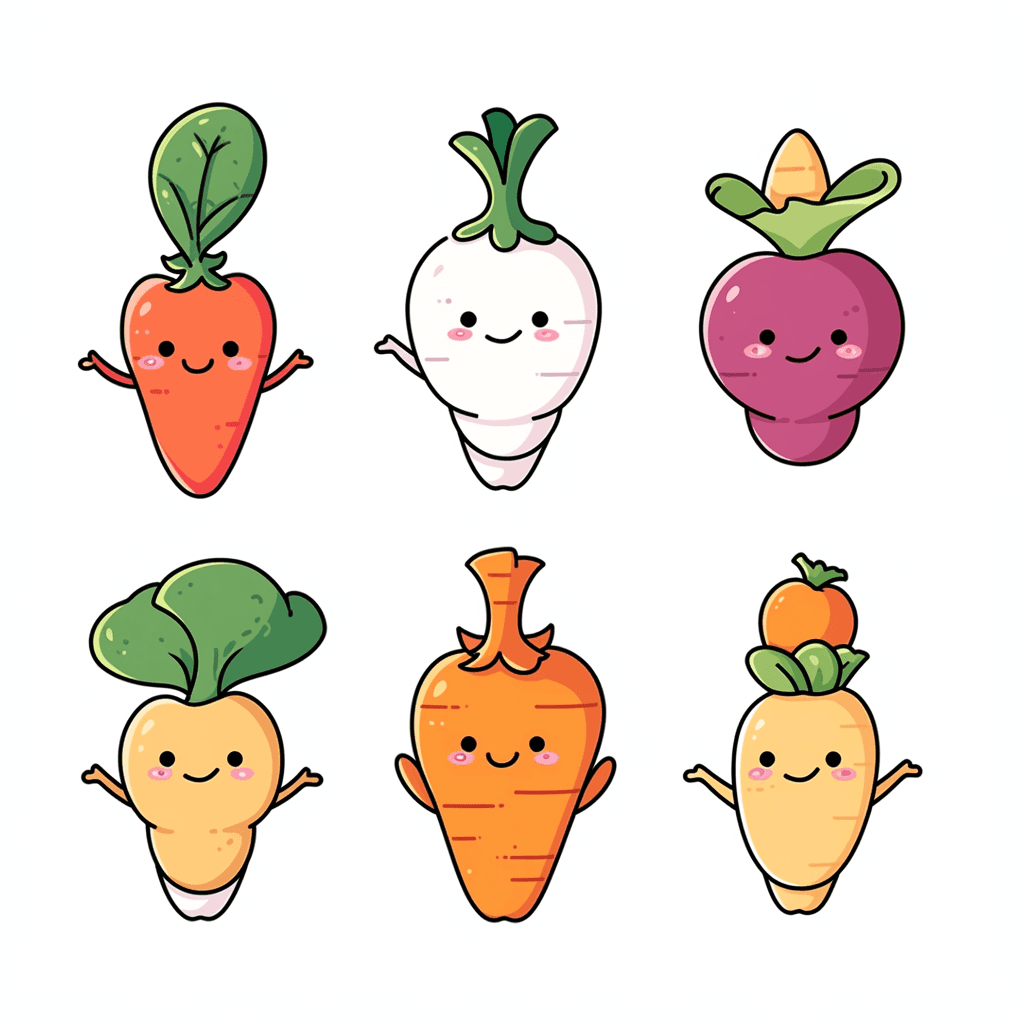 Veggies Loop original repeating artwork