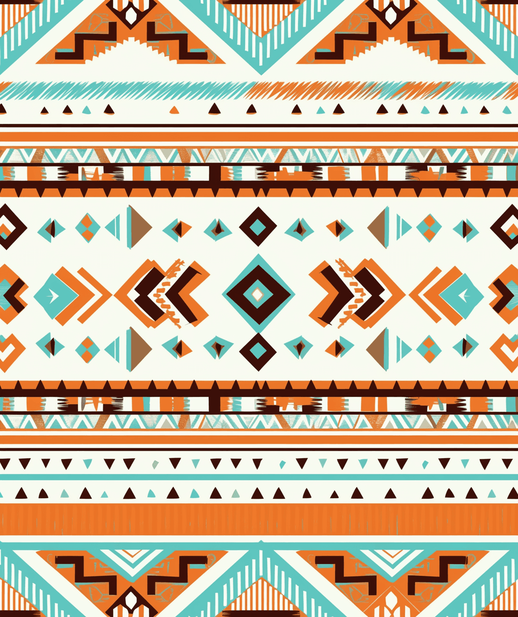 Boho Fair original repeating artwork