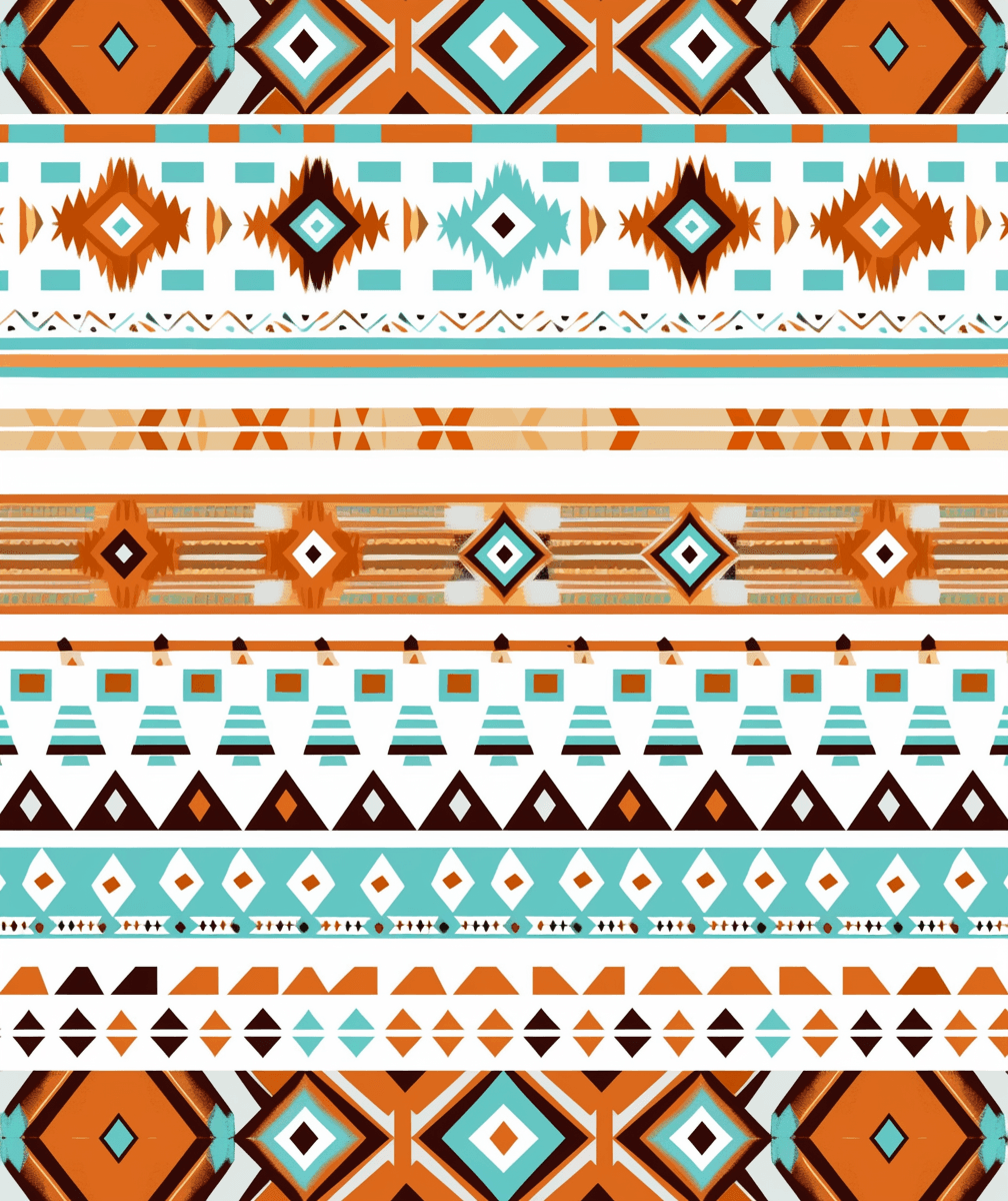 Boho Morning original repeating artwork