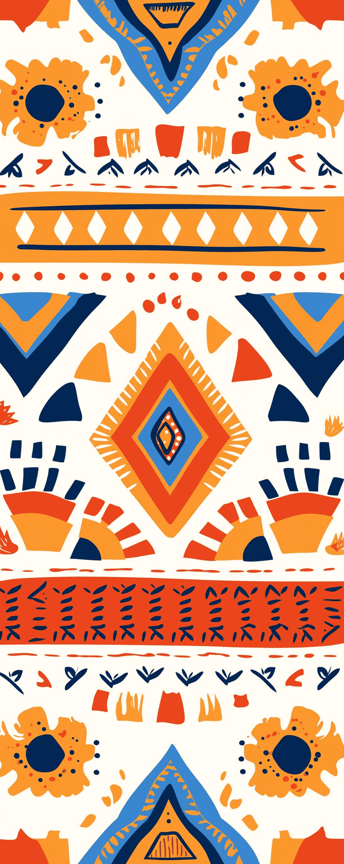 Boho Carnival original repeating artwork