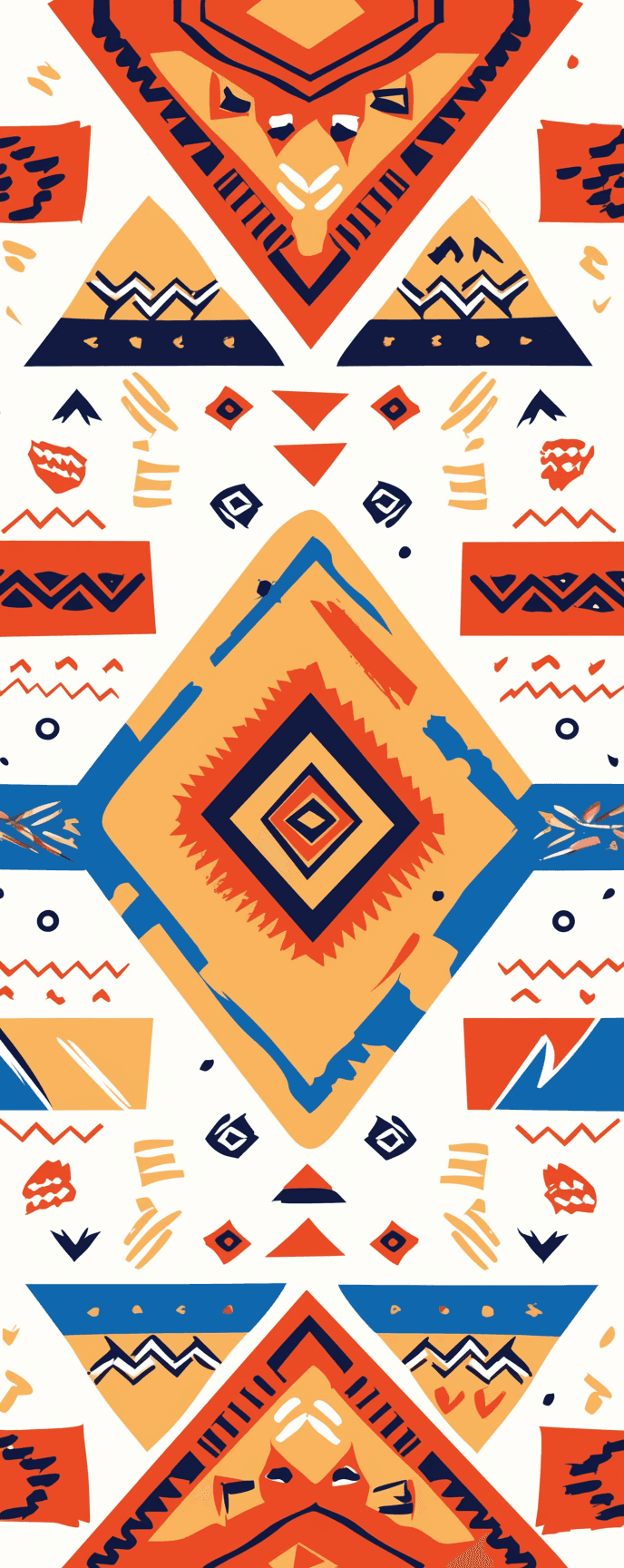 Boho Boulevard original repeating artwork