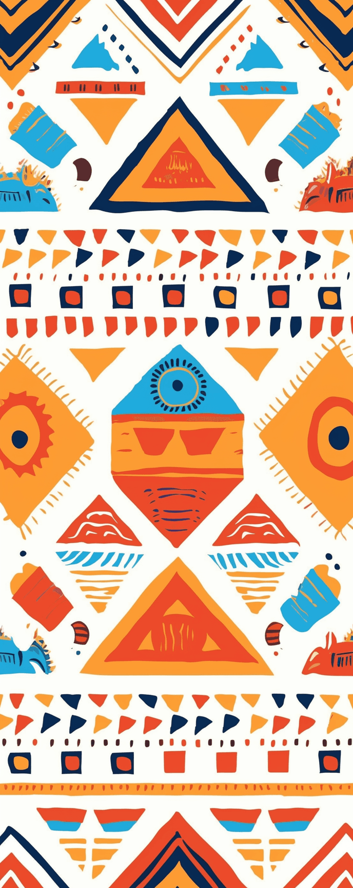 Boho Glow original repeating artwork